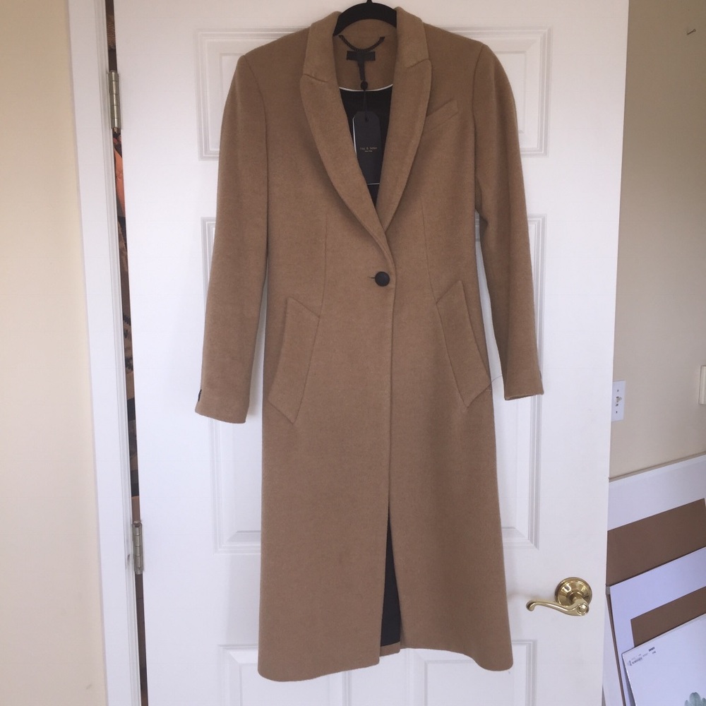 NWT! Rag & Bone Camel Duke Coat XS!